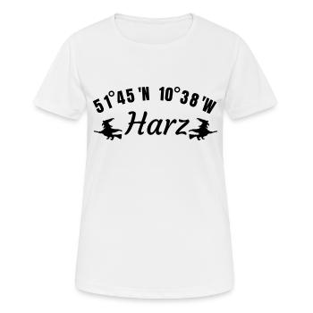 Harz Wandern Walpurgisnacht Gebirge Hexe Geschenk - Frauen T-Shirt atmungsaktiv - Weiß - Vorne - AI Model Female 172 dark (172cm)