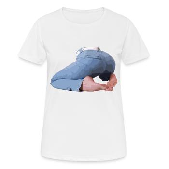 Po und Füße - Frauen T-Shirt atmungsaktiv - Weiß - Vorne - AI Model Female 172 dark (172cm)