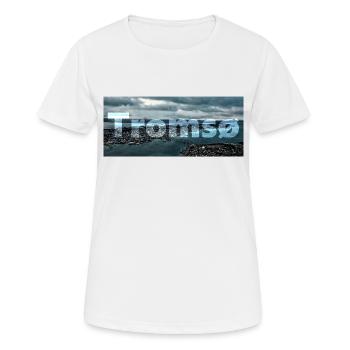 Tromsø - die Perle am Polarkreis - Frauen T-Shirt atmungsaktiv - Weiß - Vorne - AI Model Female 172 dark (172cm)