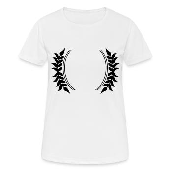 Wreath Symbol - Women's Breathable T-Shirt - white - Front - AI Model Female 172 dark (172cm)