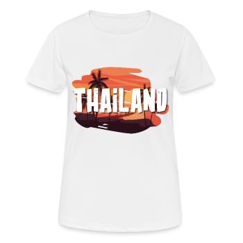 Thaïlande - T-shirt respirant Femme - blanc - Devant - AI Model Female 172 dark (172cm)