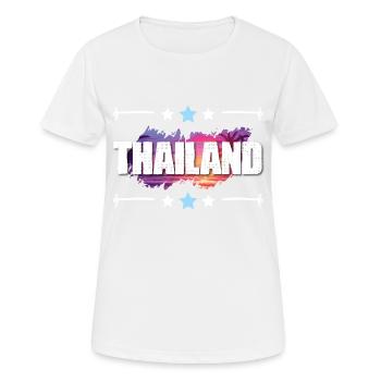 Thaïlande - T-shirt respirant Femme - blanc - Devant - AI Model Female 172 dark (172cm)