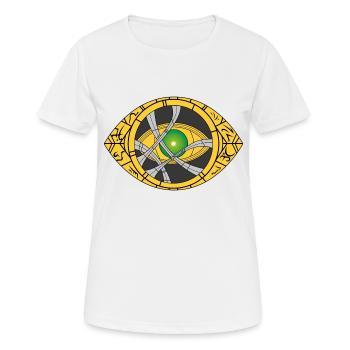 Œil d’Agamotto - T-shirt respirant Femme - blanc - Devant - AI Model Female 172 dark (172cm)