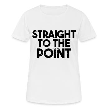 Straight to the Point - Women's Breathable T-Shirt - white - Front - AI Model Female 172 dark (172cm)
