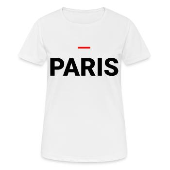 PARIS - T-shirt respirant Femme - blanc - Devant - AI Model Female 172 dark (172cm)
