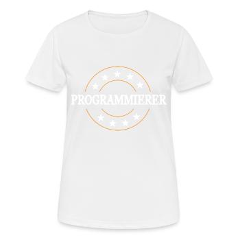Programmierer Beruf - Frauen T-Shirt atmungsaktiv - Weiß - Vorne - AI Model Female 172 dark (172cm)