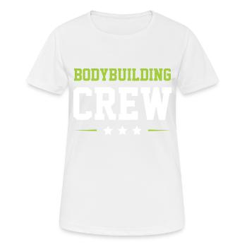 Equipe de musculation - T-shirt respirant Femme - blanc - Devant - AI Model Female 172 dark (172cm)