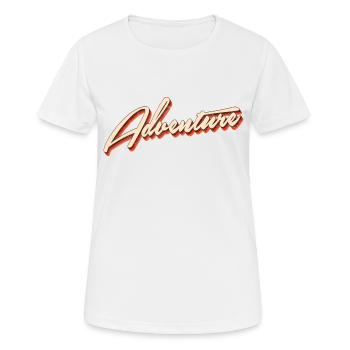 Aventure - T-shirt respirant Femme - blanc - Devant - AI Model Female 172 dark (172cm)