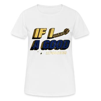 electrical funny electrician electric shock prop - Women's Breathable T-Shirt - white - Front - AI Model Female 172 dark (172cm)