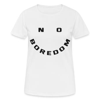 Pas d’ennui - T-shirt respirant Femme - blanc - Devant - AI Model Female 172 dark (172cm)