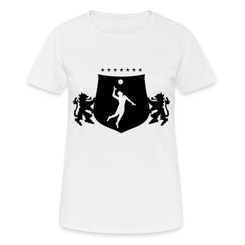 Handball crest - Women's Breathable T-Shirt - white - Front - AI Model Female 172 dark (172cm)