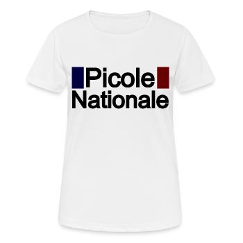 Picole nationale - T-shirt respirant Femme - blanc - Devant - AI Model Female 172 dark (172cm)