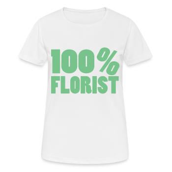 Flower Flower Plant - Women's Breathable T-Shirt - white - Front - AI Model Female 172 dark (172cm)