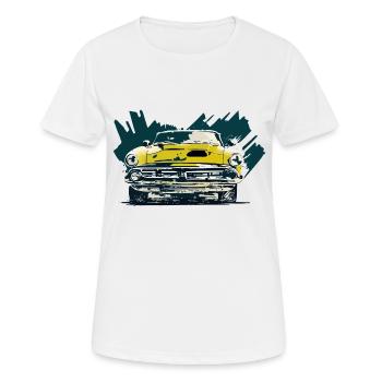 Retro car - Women's Breathable T-Shirt - white - Front - AI Model Female 172 dark (172cm)