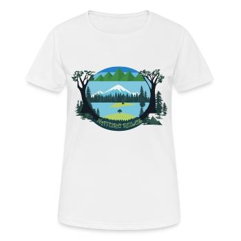 Nature Rules - Women's Breathable T-Shirt - white - Front - AI Model Female 172 dark (172cm)