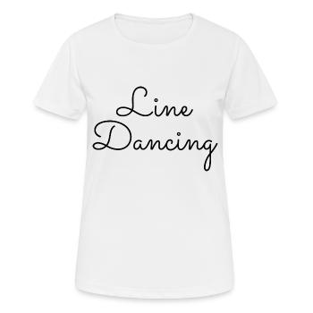 Dancing Dance Music - Frauen T-Shirt atmungsaktiv - Weiß - Vorne - AI Model Female 172 dark (172cm)