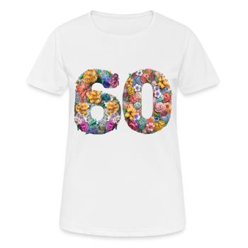 50e anniversaire vintage rétro Né en 1973 Anniversaire - T-shirt respirant Femme - blanc - Devant - AI Model Female 172 dark (172cm)