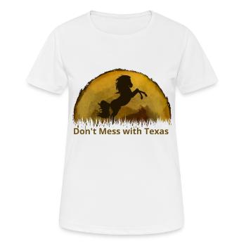 Don't Mess with Texas - Women's Breathable T-Shirt - white - Front - AI Model Female 172 dark (172cm)