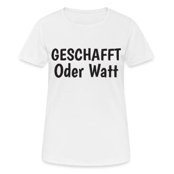 Motivation ou Watt - T-shirt respirant Femme - blanc - Devant - AI Model Female 172 dark (172cm)