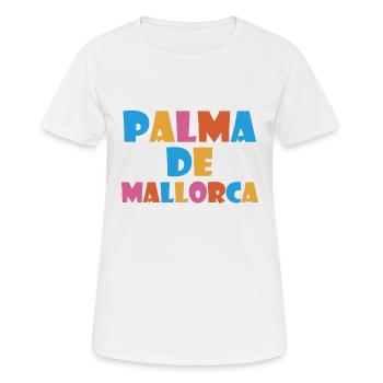 Palma de Majorque - Îles Baléares - Espagne - Espagne - T-shirt respirant Femme - blanc - Devant - AI Model Female 172 dark (172cm)