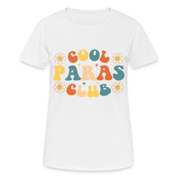 Cool Paras Club Paraprofessional Paraeducator - Women's Breathable T-Shirt - white - Front - AI Model Female 172 dark (172cm)