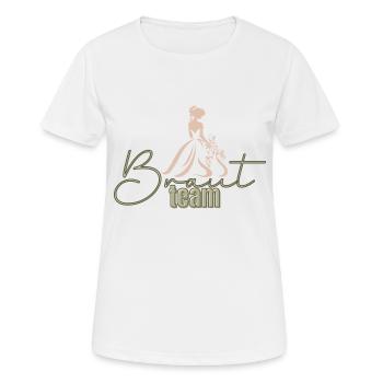 Team Bride - Women's Breathable T-Shirt - white - Front - AI Model Female 172 dark (172cm)