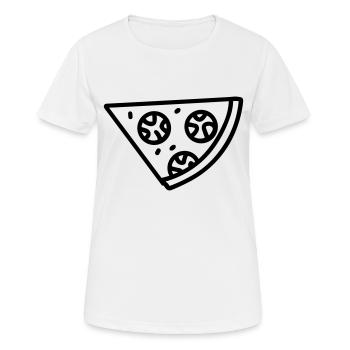 Pizza slice - Women's Breathable T-Shirt - white - Front - AI Model Female 172 dark (172cm)