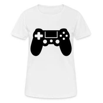 Videospiel-Controller - Frauen T-Shirt atmungsaktiv - Weiß - Vorne - AI Model Female 172 dark (172cm)