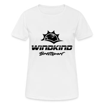 Sports de glisse Windkind - T-shirt respirant Femme - blanc - Devant - AI Model Female 172 dark (172cm)