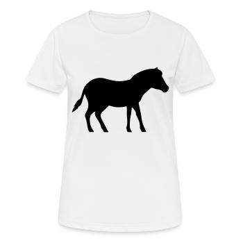 Horse Pony - Women's Breathable T-Shirt - white - Front - AI Model Female 172 dark (172cm)
