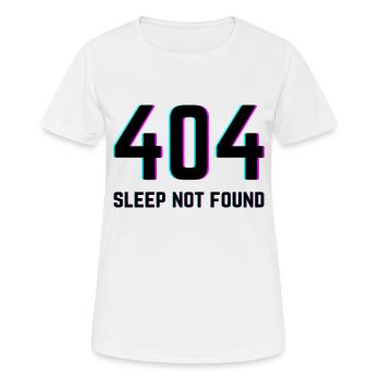 404 Sleep Not Found - Women's Breathable T-Shirt - white - Front - AI Model Female 172 dark (172cm)