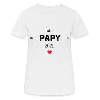 Zukunft Opa 2025 - Frauen T-Shirt atmungsaktiv - Weiß - Vorne - AI Model Female 172 dark (172cm)