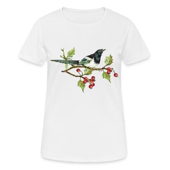 Bunter Vogel - Frauen T-Shirt atmungsaktiv - Weiß - Vorne - AI Model Female 172 dark (172cm)