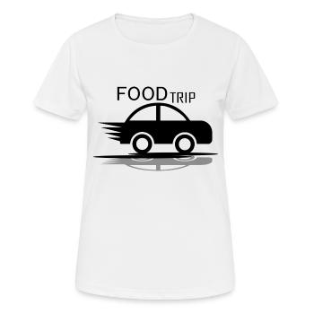 Food Trip - Frauen T-Shirt atmungsaktiv - Weiß - Vorne - AI Model Female 172 dark (172cm)