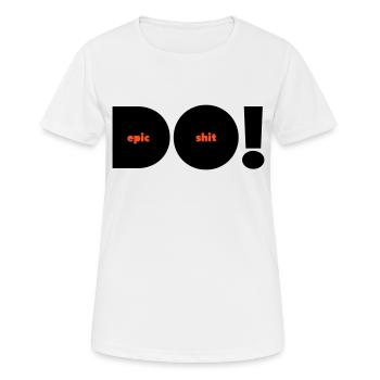 Do Epic Shit Alternative Bicolore - T-shirt respirant Femme - blanc - Devant - AI Model Female 172 dark (172cm)