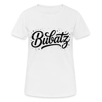 Bubatz - T-shirt drôle de citation sur l’herbe - T-shirt respirant Femme - blanc - Devant - AI Model Female 172 dark (172cm)