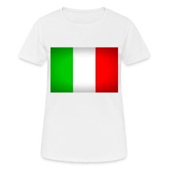 italien italy - Frauen T-Shirt atmungsaktiv - Weiß - Vorne - AI Model Female 172 dark (172cm)