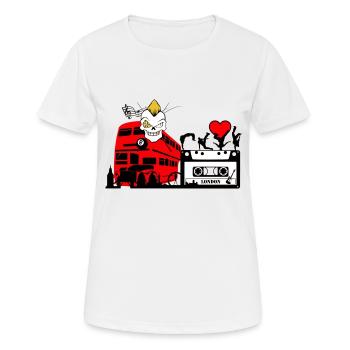 london - Women's Breathable T-Shirt - white - Front - AI Model Female 172 dark (172cm)