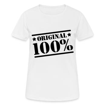 100% Original - T-shirt respirant Femme - blanc - Devant - AI Model Female 172 dark (172cm)