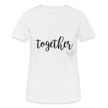 Forever ... together gray - Women's Breathable T-Shirt - white - Front - AI Model Female 172 dark (172cm)