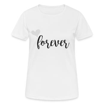 Forever partner look gray - Women's Breathable T-Shirt - white - Front - AI Model Female 172 dark (172cm)