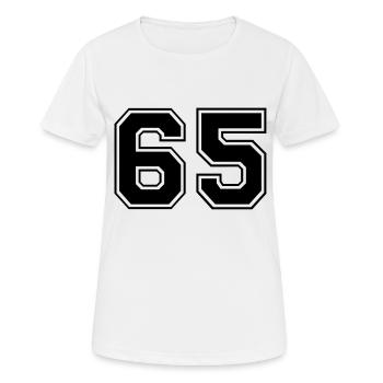 65 - T-shirt respirant Femme - blanc - Devant - AI Model Female 172 dark (172cm)