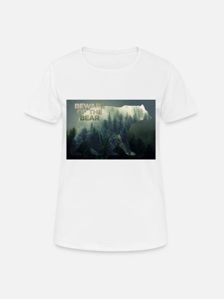Wilderness Bears poster - Women's Breathable T-Shirt - white