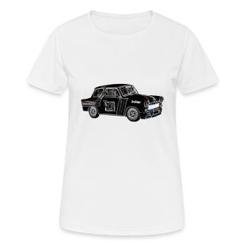  Farbe - Frauen T-Shirt atmungsaktiv - Weiß - Vorne - AI Model Female 172 dark (172cm)