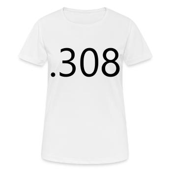 .308 - Women's Breathable T-Shirt - white - Front - AI Model Female 172 dark (172cm)