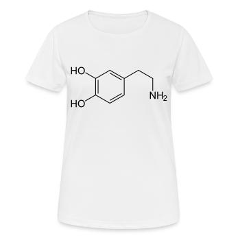 dopamine - T-shirt respirant Femme - blanc - Devant - AI Model Female 172 dark (172cm)
