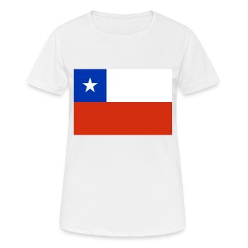 Chile - Frauen T-Shirt atmungsaktiv - Weiß - Vorne - AI Model Female 172 dark (172cm)