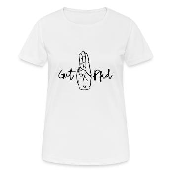 Pfadfinder Gruß - Frauen T-Shirt atmungsaktiv - Weiß - Vorne - AI Model Female 172 dark (172cm)