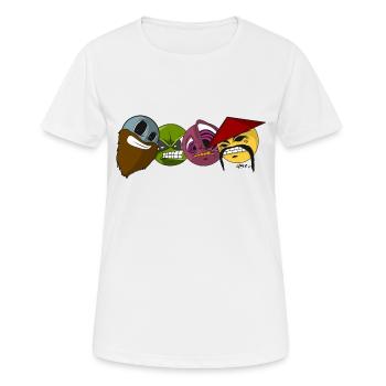smileys - T-shirt respirant Femme - blanc - Devant - AI Model Female 172 dark (172cm)