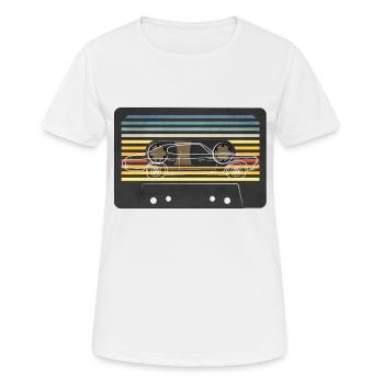 70's cassette car - Women's Breathable T-Shirt - white - Front - AI Model Female 172 dark (172cm)